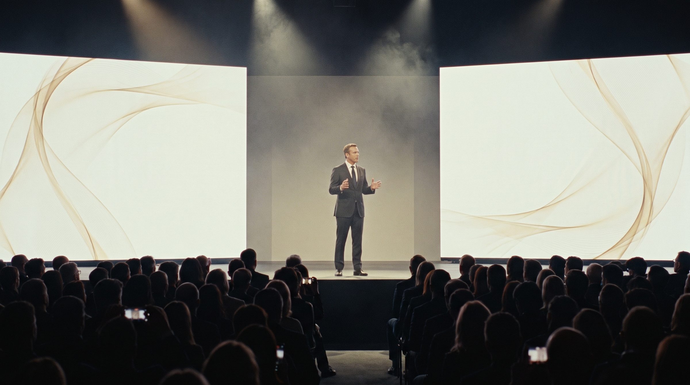Keynote stage with LED walls